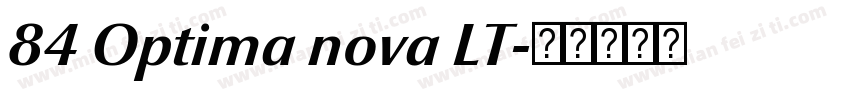 84 Optima nova LT字体转换
